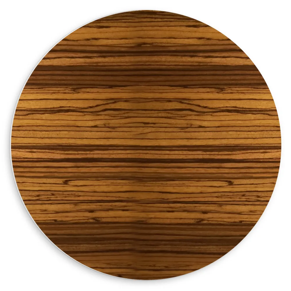 Dibond Muurcirkel - Print van Houten Wand met Textuur