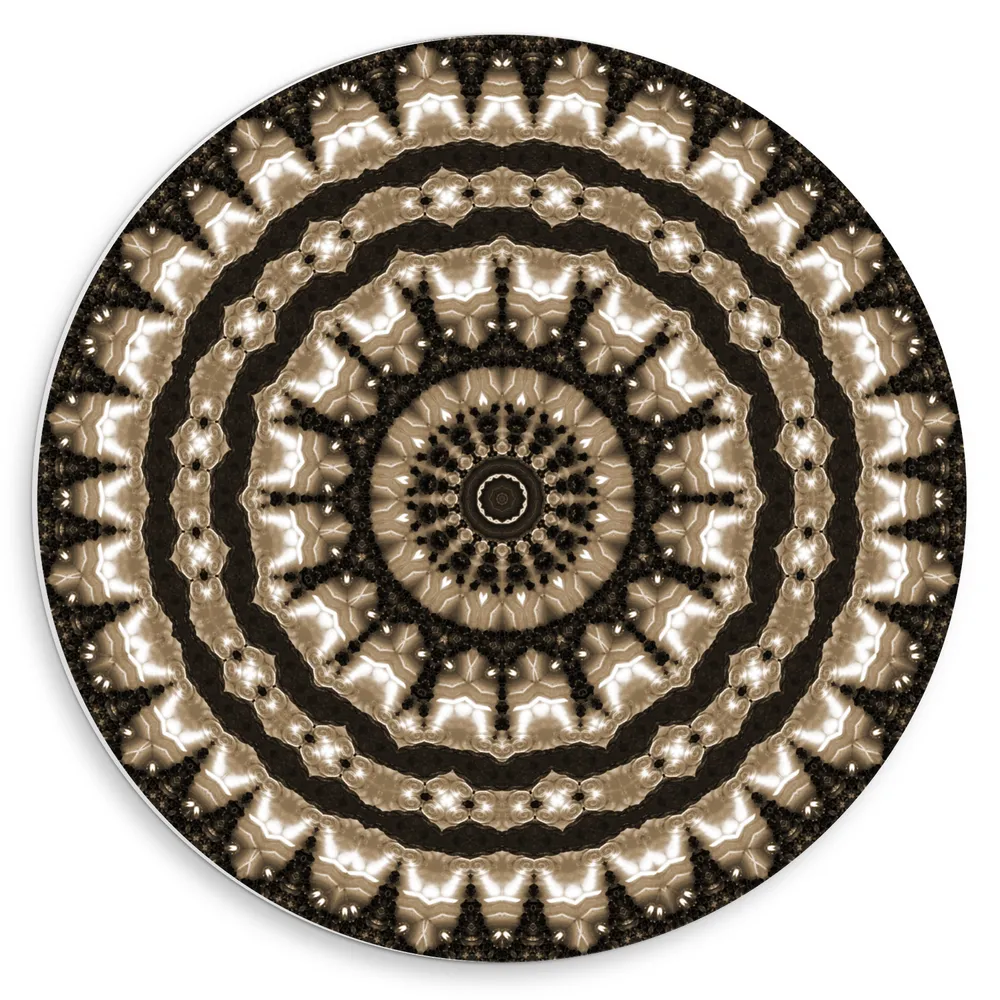 Dibond Muurcirkel - Kaleidoscoop - Rondjes - Figuren