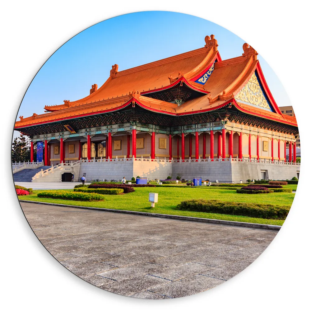 Dibond Muurcirkel - Nationale Concertzaal van Taiwan