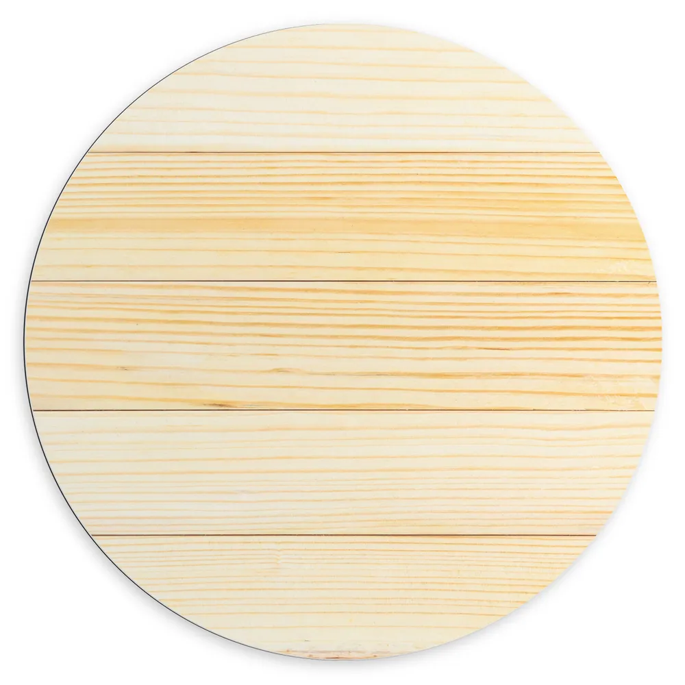 Dibond Muurcirkel - Muur van Hout